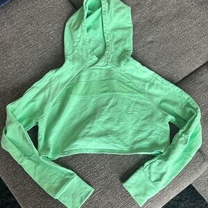 Gymshark Mint Green Cropped Hoodie